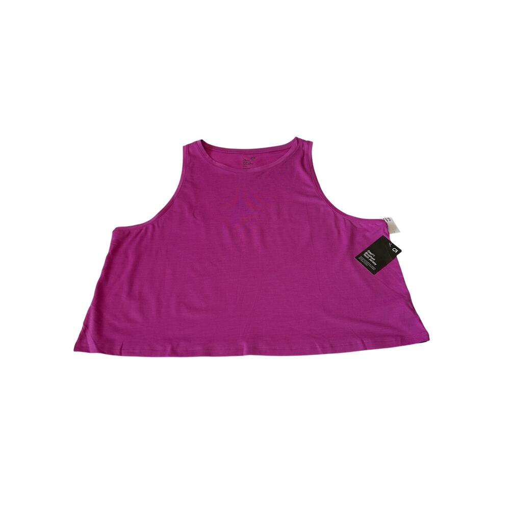 GapFit Tank Top Women's Brushed Tech Jersey Athletic Dry Wicking Purple XXL NWT